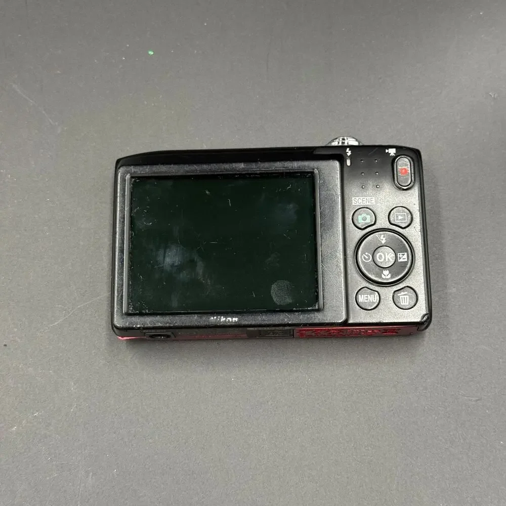 Nikon Coolpix S2900 Red Digital Camera Untested As Is For Parts